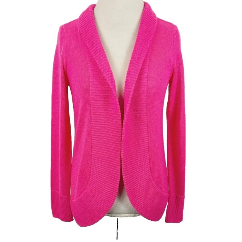 Lilly Pulitzer Amalie Open Front Cardigan Tropical Pink Size XXS  Rarely worn